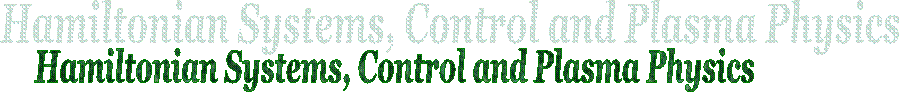 Hamiltonian Systems, Control and Plasma Physics